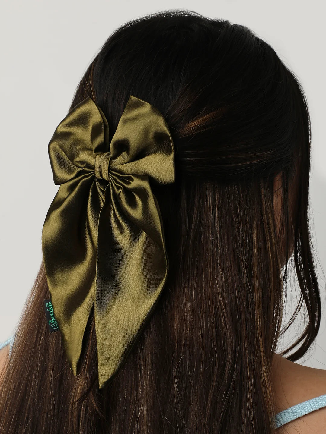 Satin Long Tail Bow  | Bow Hairpin clip  | Anti-Hair Breakage Hairclips