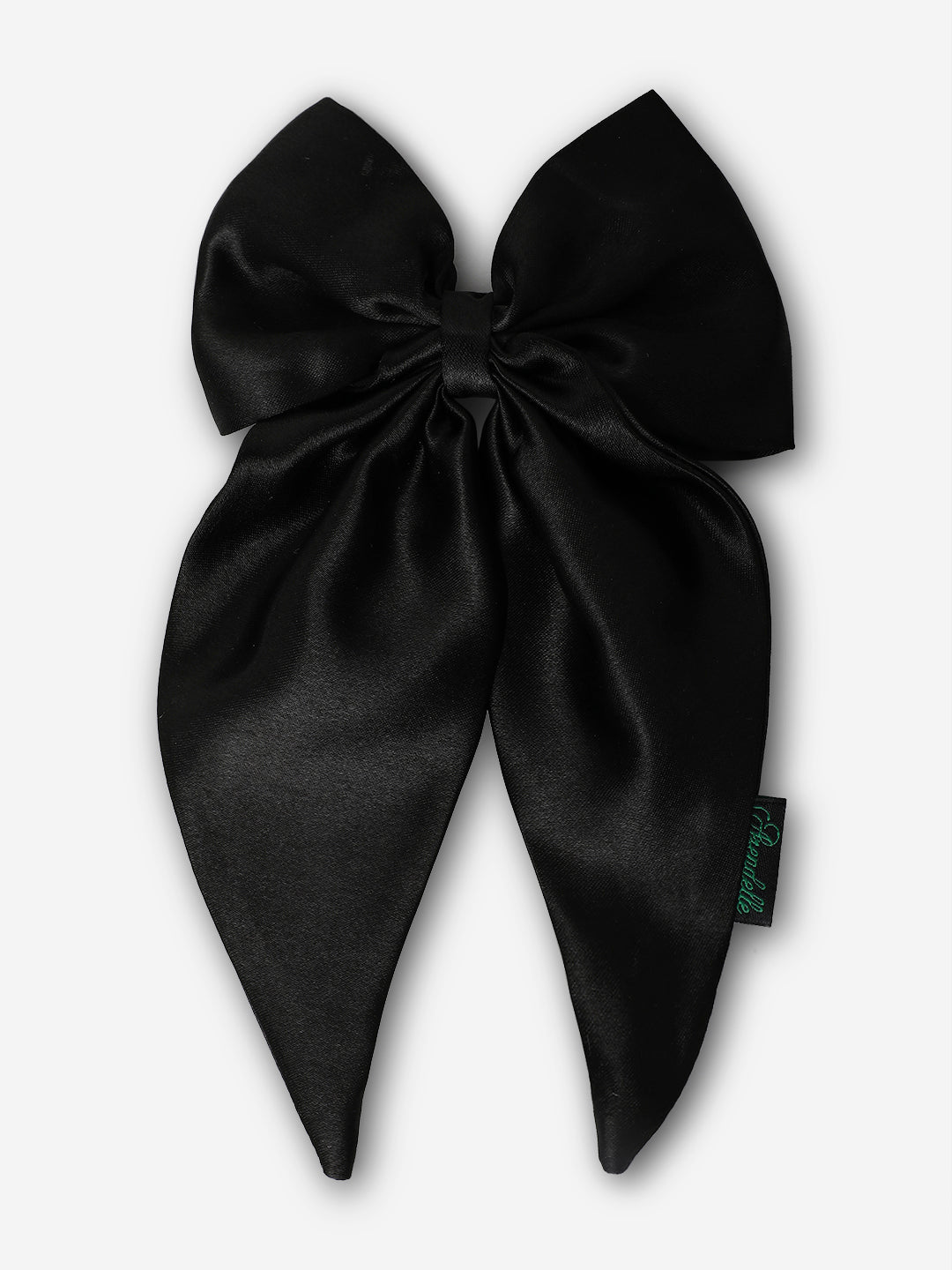 Combo of 3 Satin Long Tail Bow In Black [ABW007.007.007]