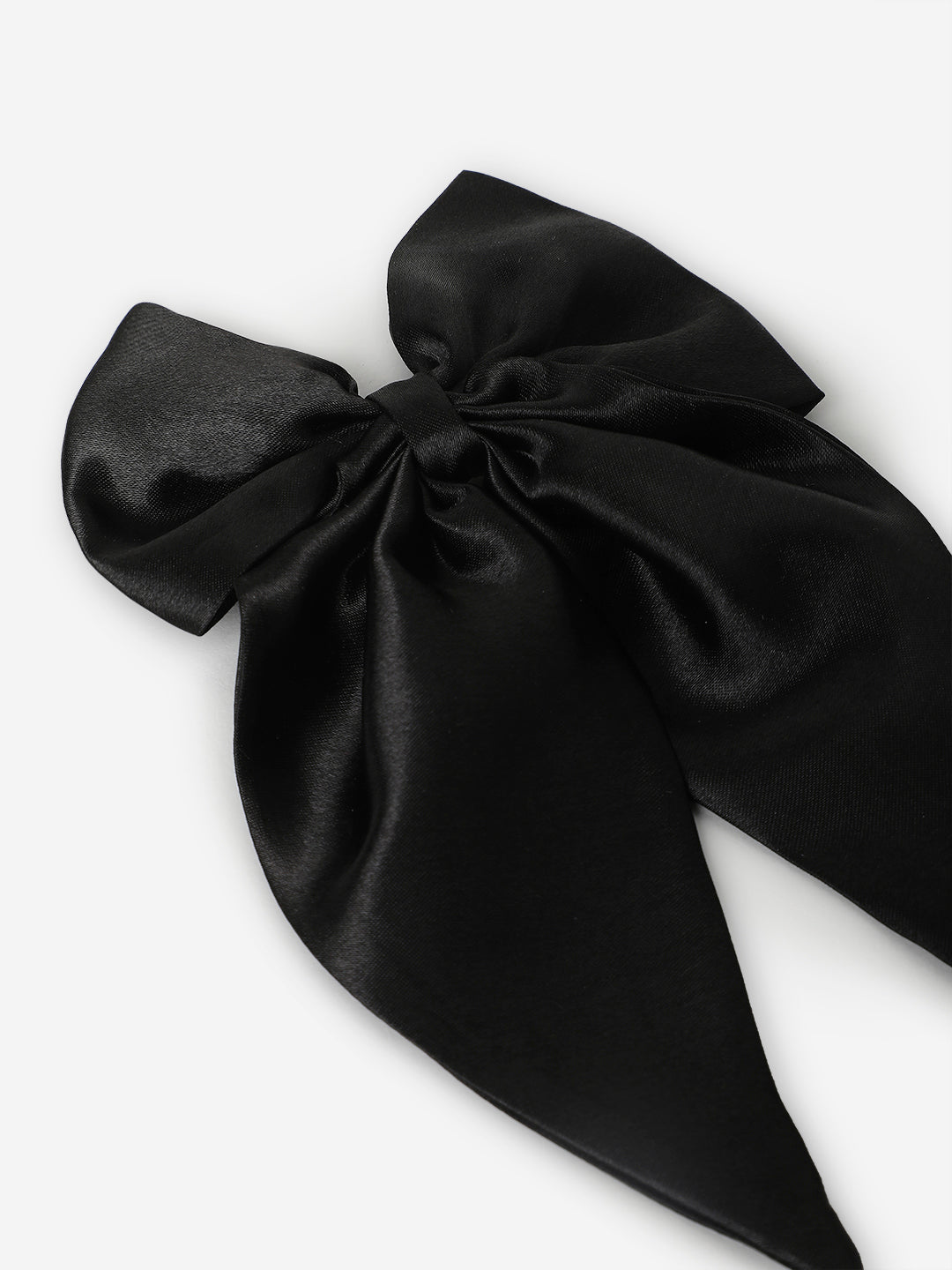 Combo of 3 Satin Long Tail Bow In Black [ABW007.007.007]