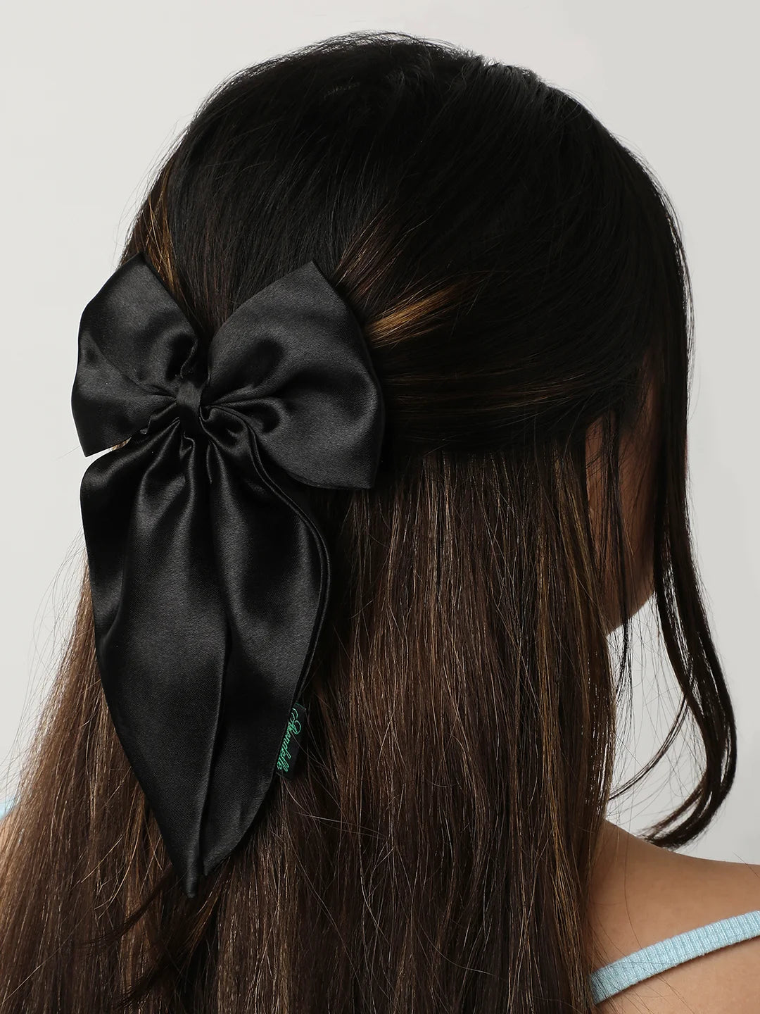 Satin Long Tail Bow  | Bow Hairpin clip  | Anti-Hair Breakage Hairclips