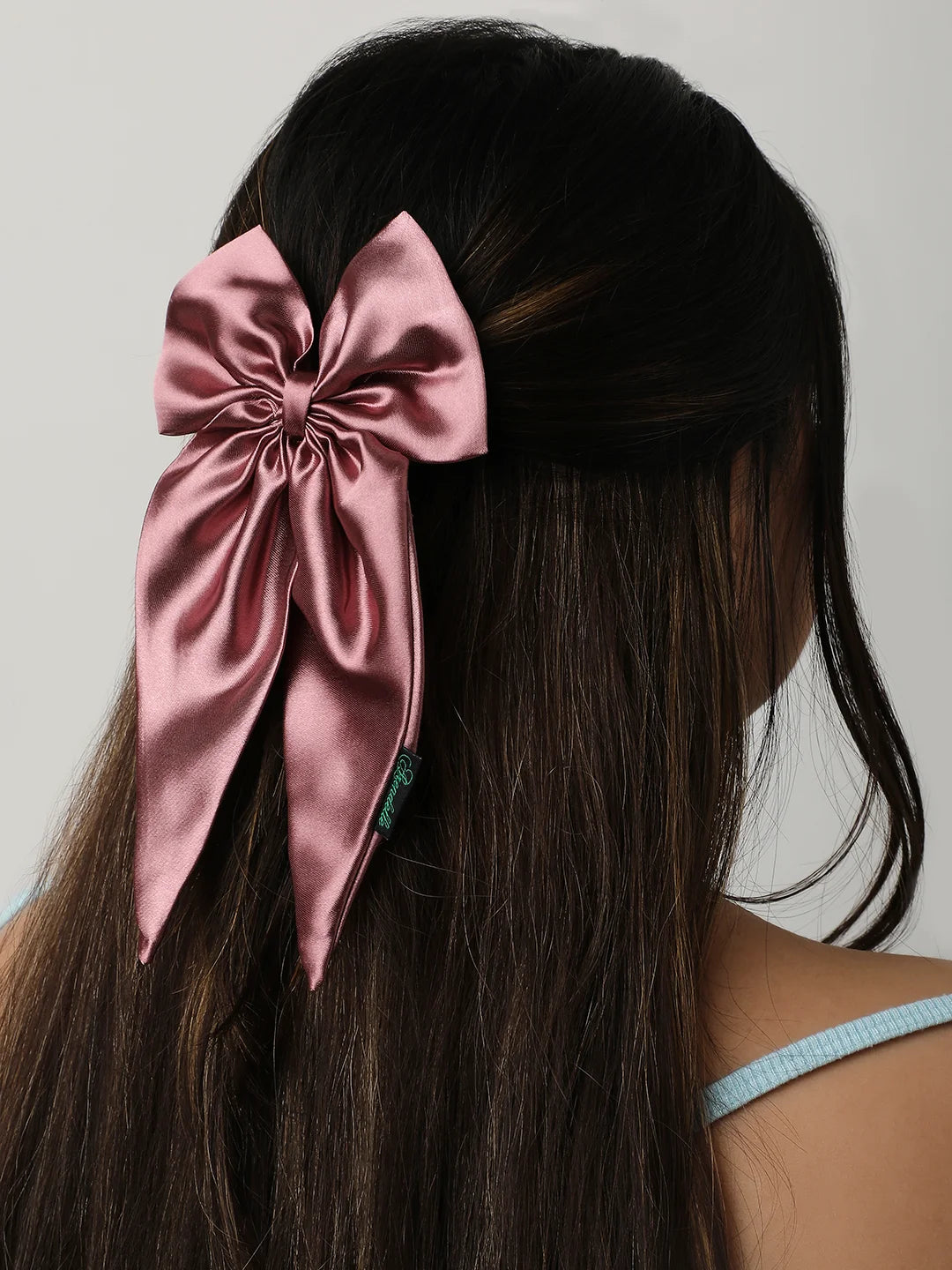 Satin Long Tail Bow  | Bow Hairpin clip  | Anti-Hair Breakage Hairclips