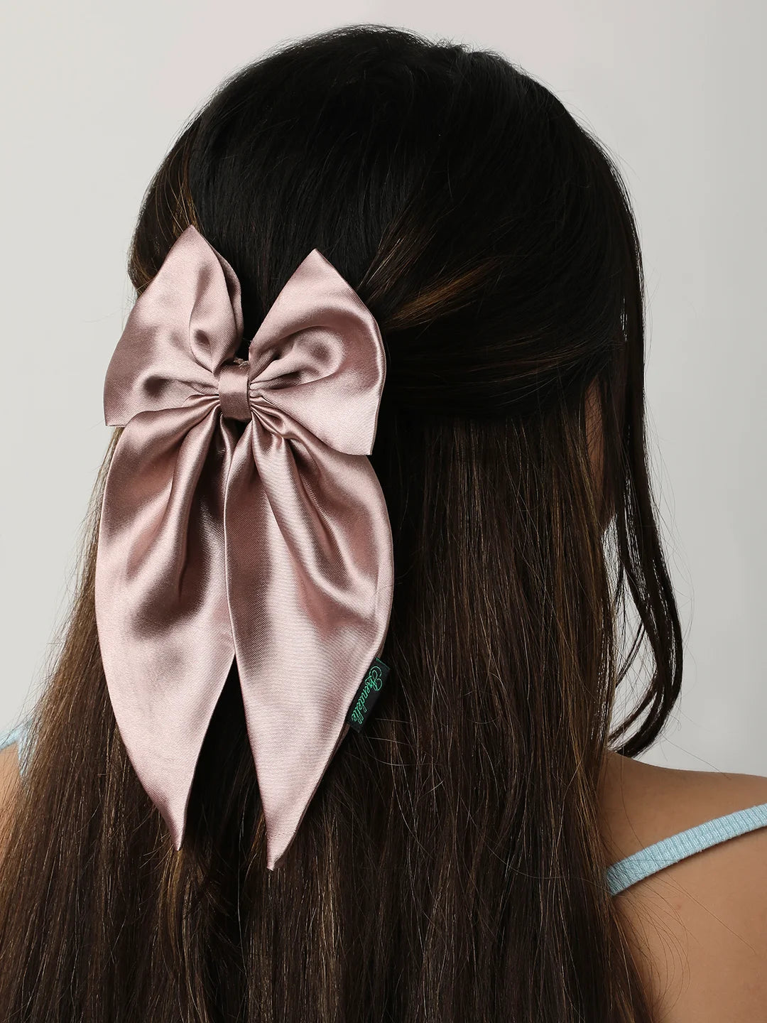 Satin Long Tail Bow  | Bow Hairpin clip  | Anti-Hair Breakage Hairclips