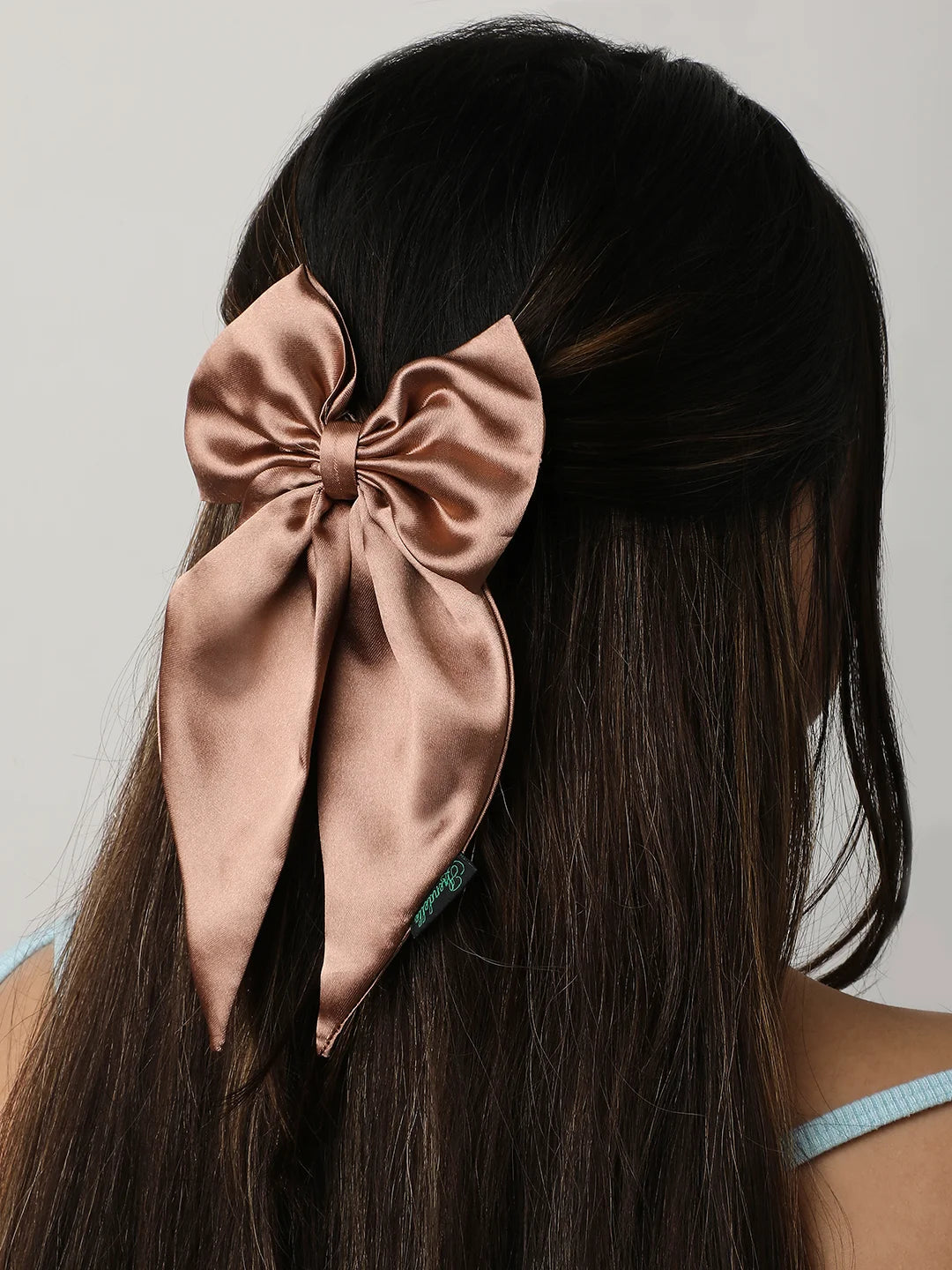 Satin Long Tail Bow  | Bow Hairpin clip  | Anti-Hair Breakage Hairclips