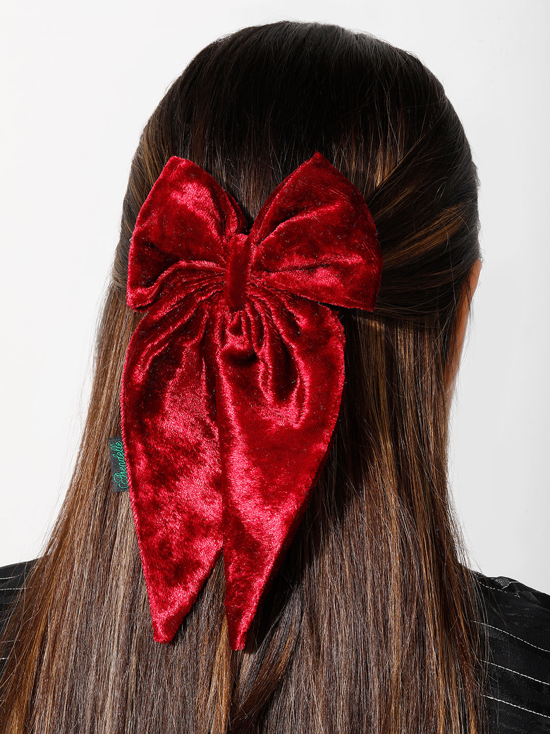 Combo of 4 Velvet Long Tail Bow [ABW025-028]