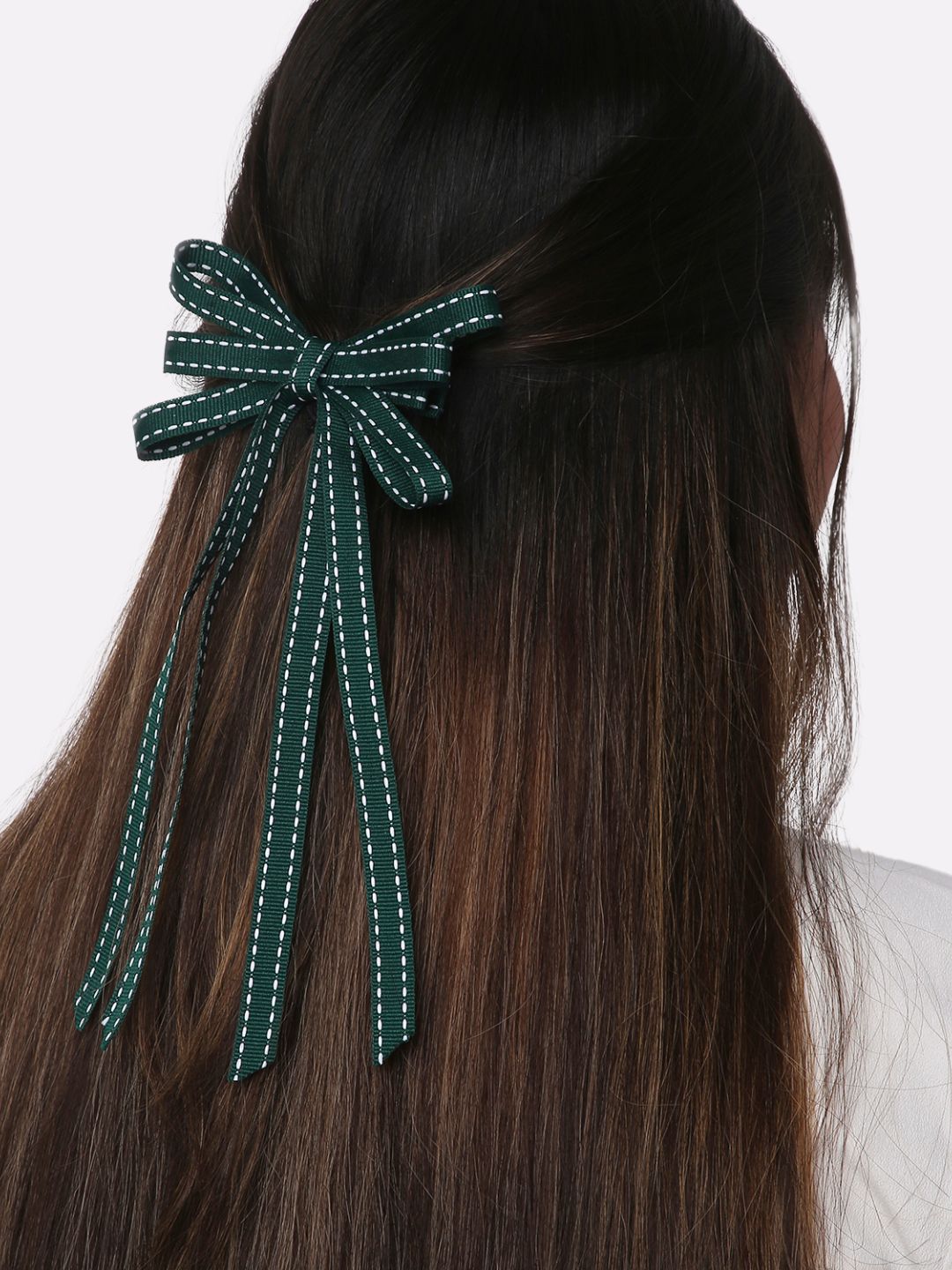 Grosgrain Ribbon Long Tail Petite Hair Bow