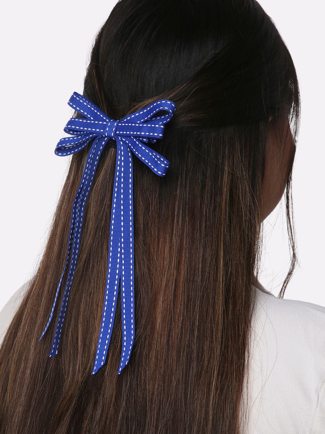 Grosgrain Ribbon Long Tail Petite Hair Bow