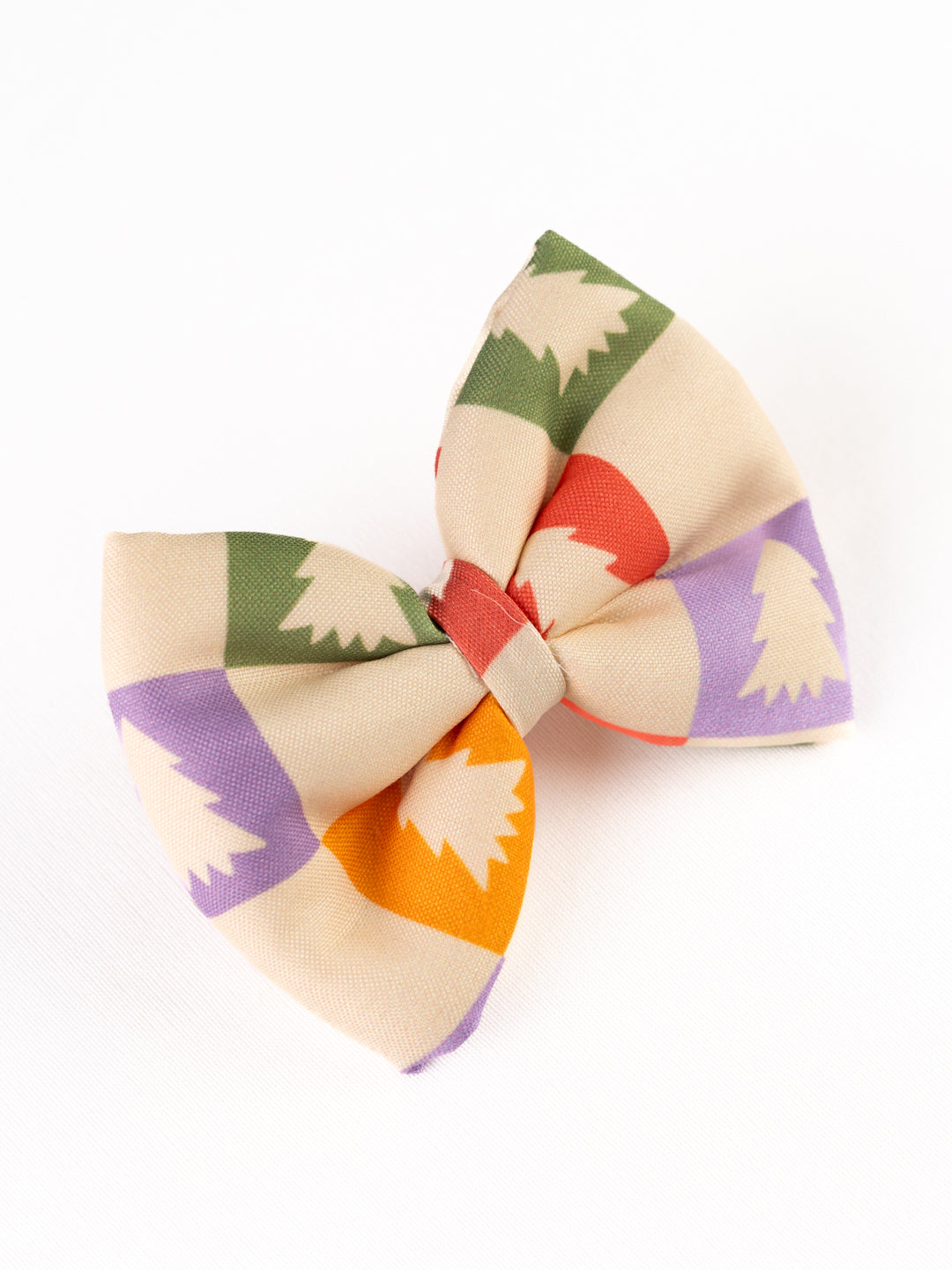 Christmas Tree Theme Pastel Yellow Hair Bow [ABW096]