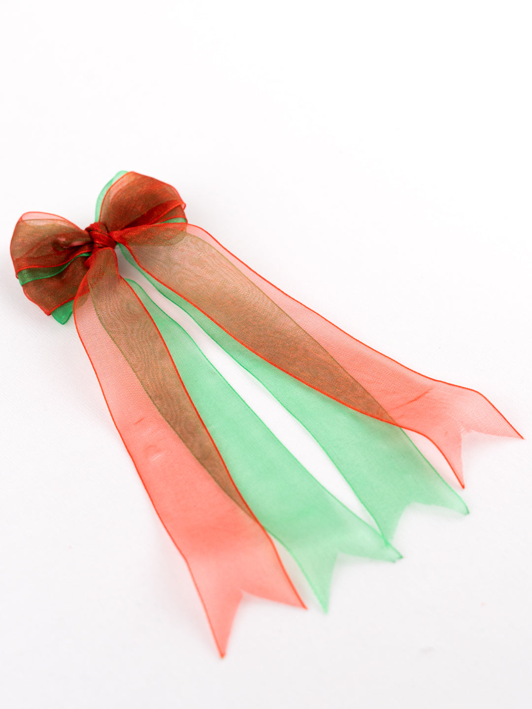 Christmas Special Combo of Organza and Printed Hair Bows for Girls ABW109]