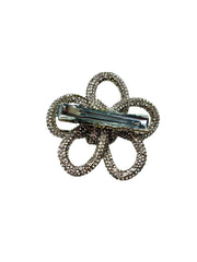 Flower Shaped Rhinestone Bow Knot Hair Clip For Girls