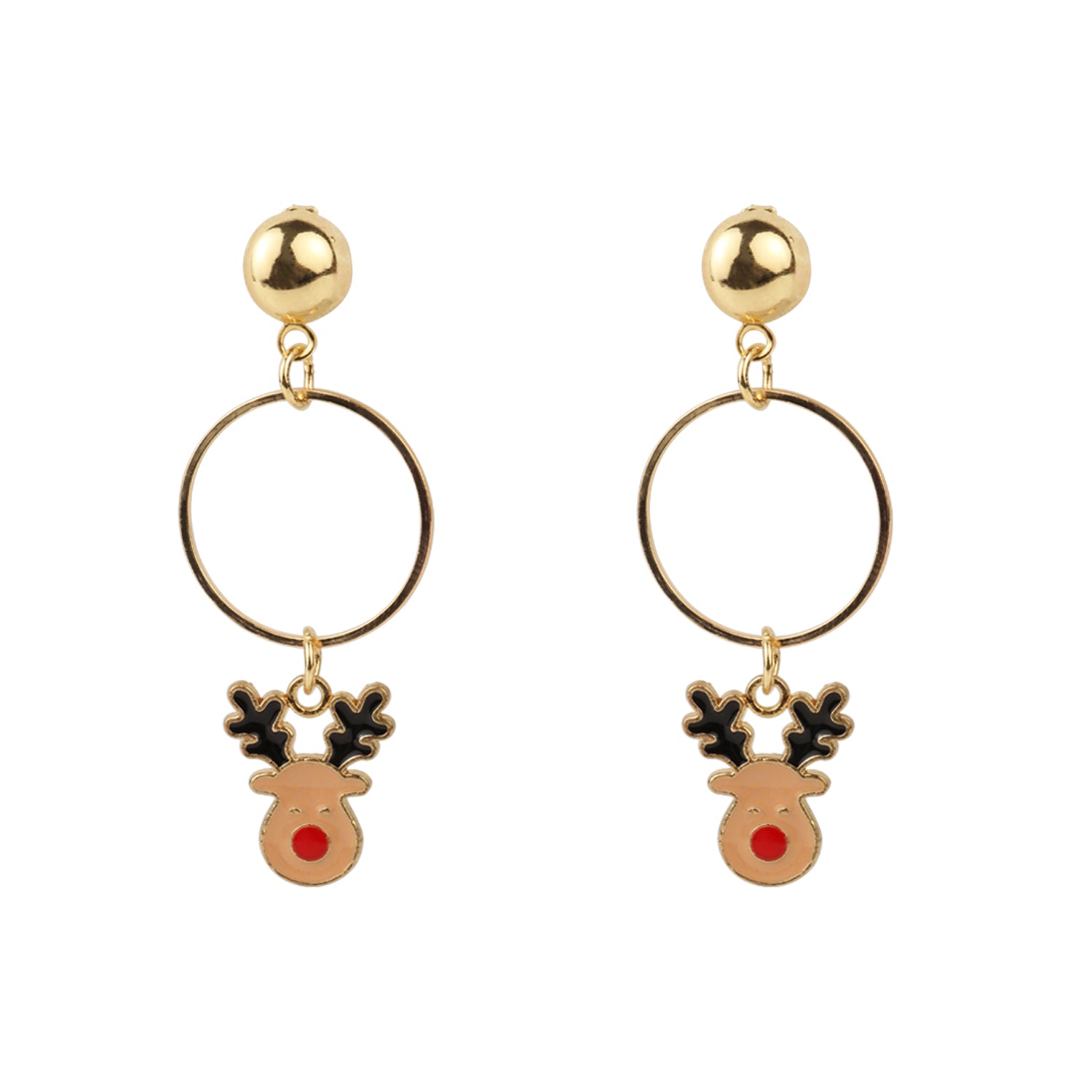 Christmas Special Rudolf the Red Nosed Reindeer Drop Earrings [AER128]