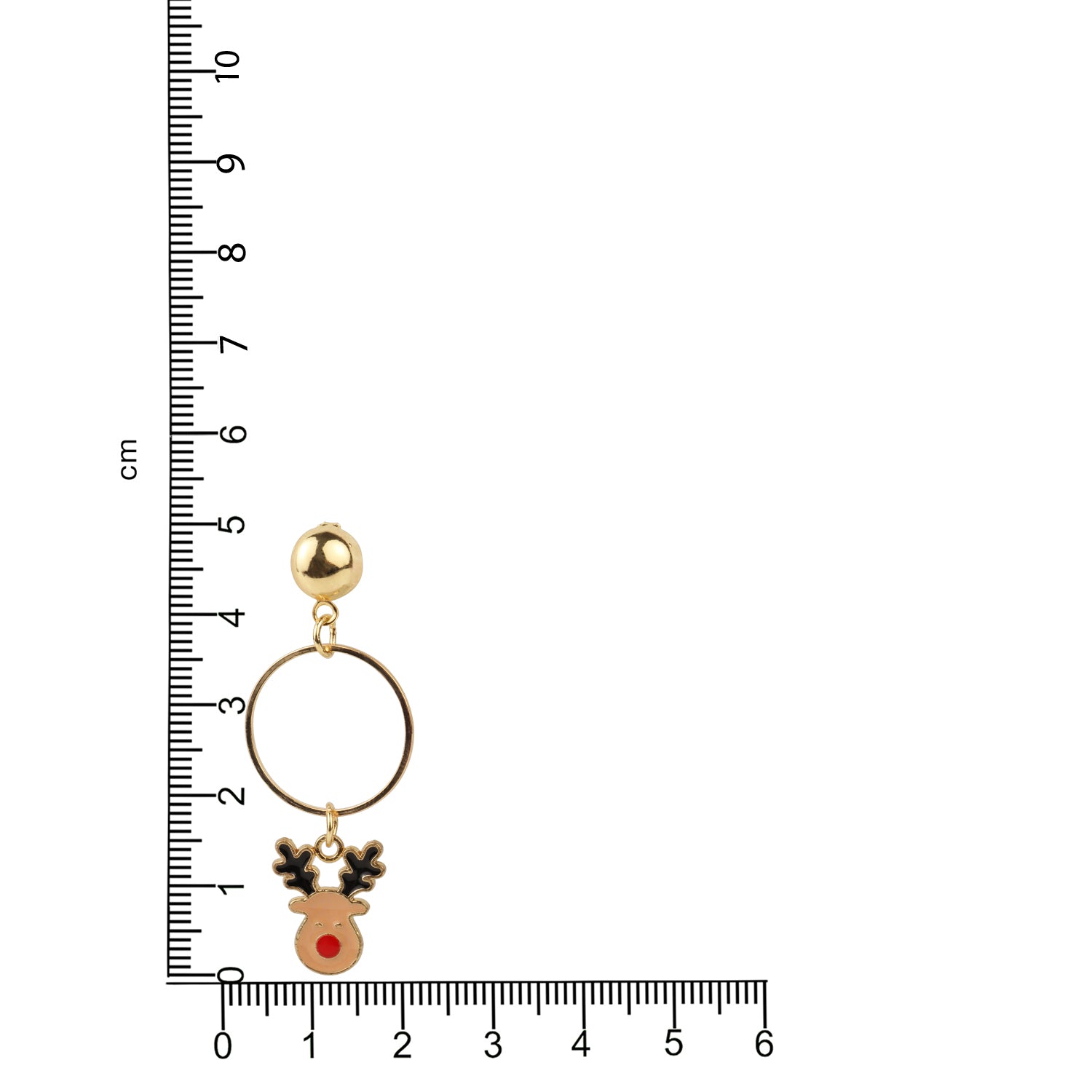 Christmas Special Rudolf the Red Nosed Reindeer Drop Earrings [AER128]