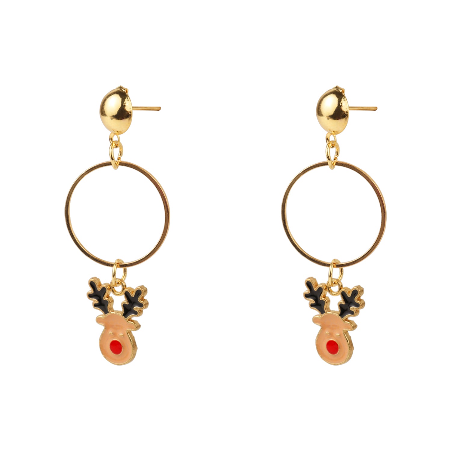 Christmas Special Rudolf the Red Nosed Reindeer Drop Earrings [AER128]