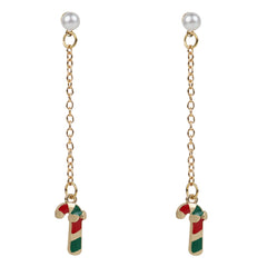 Christmas Special Candy Cane Drop Earrings [AER131]