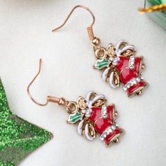 Christmas Special Double Bell Drop Earrings [AER132]