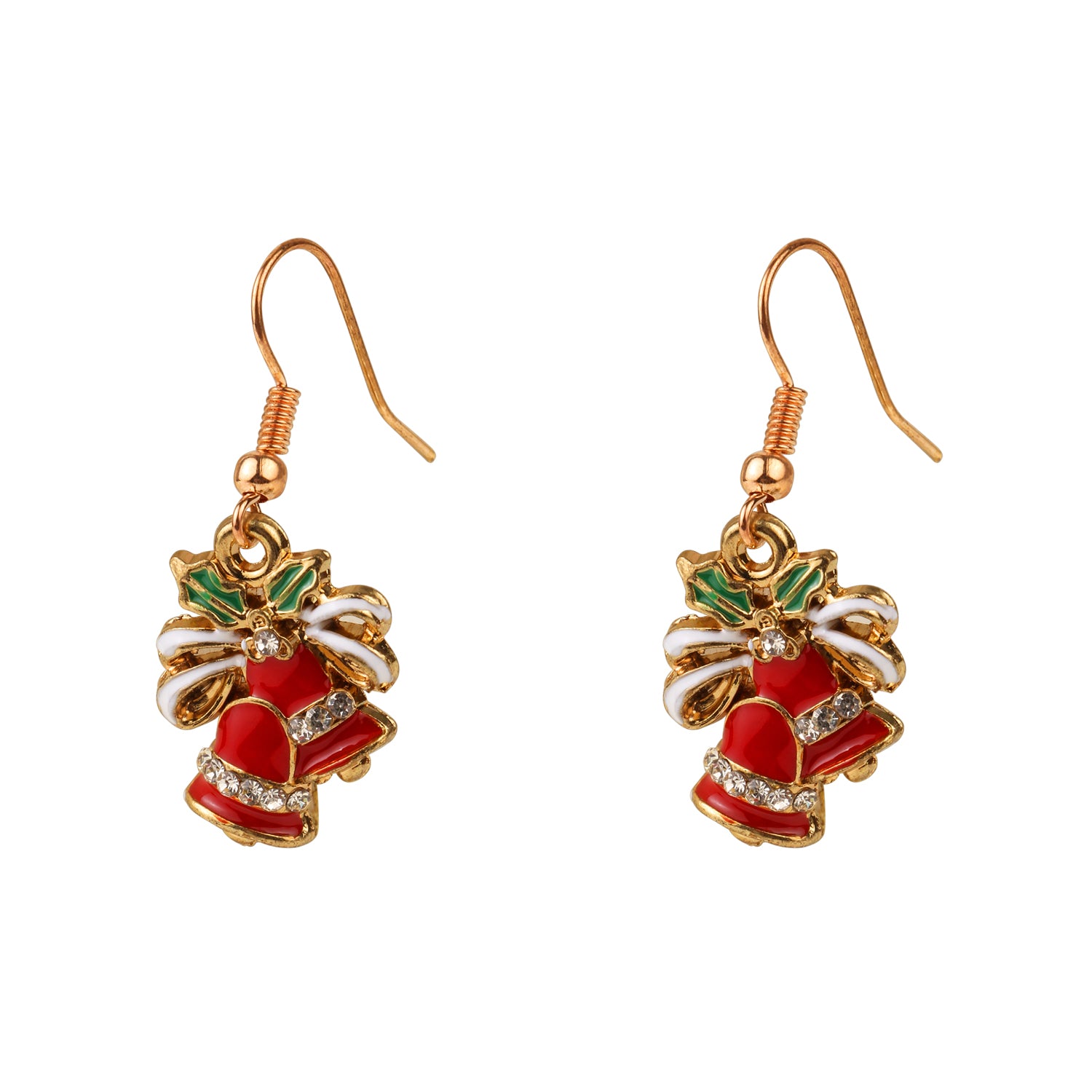 Christmas Special Double Bell Drop Earrings [AER132]