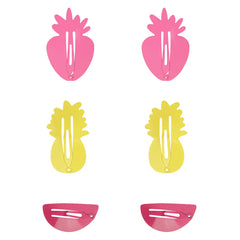 Watermelon, Strawberry & Pineapple Hair Pins – Set of 3 Pairs [AHA013]