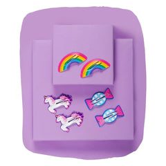 Unicorn, Rainbow & Candy Hair Pins – Set of 3 Pairs [AHA015]