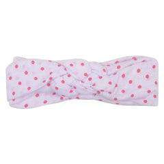 White Twisted Design Baby Headband – Soft & Stretchable [AHA075]