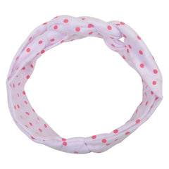 White Twisted Design Baby Headband – Soft & Stretchable [AHA075]