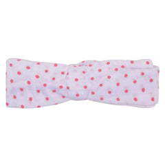 White Twisted Design Baby Headband – Soft & Stretchable [AHA075]