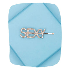 Gold Glitter "SEXY" Hairpin – Metal Clip [AHA097]