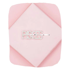 Silver Glitter "PISCES" Hairpin – Zodiac Clip [AHA102]