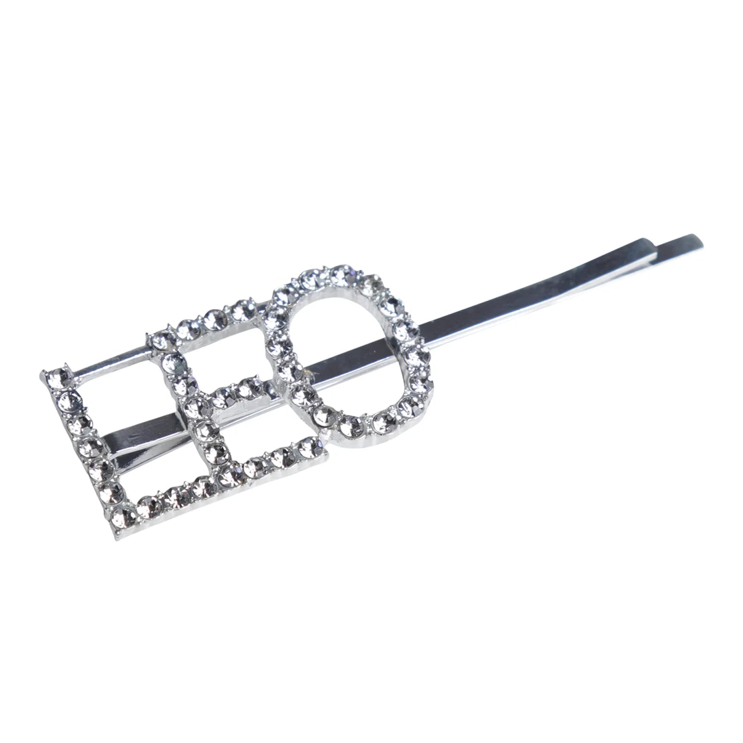 Silver Glitter "LEO" Hairpin – Zodiac Clip [AHA110]