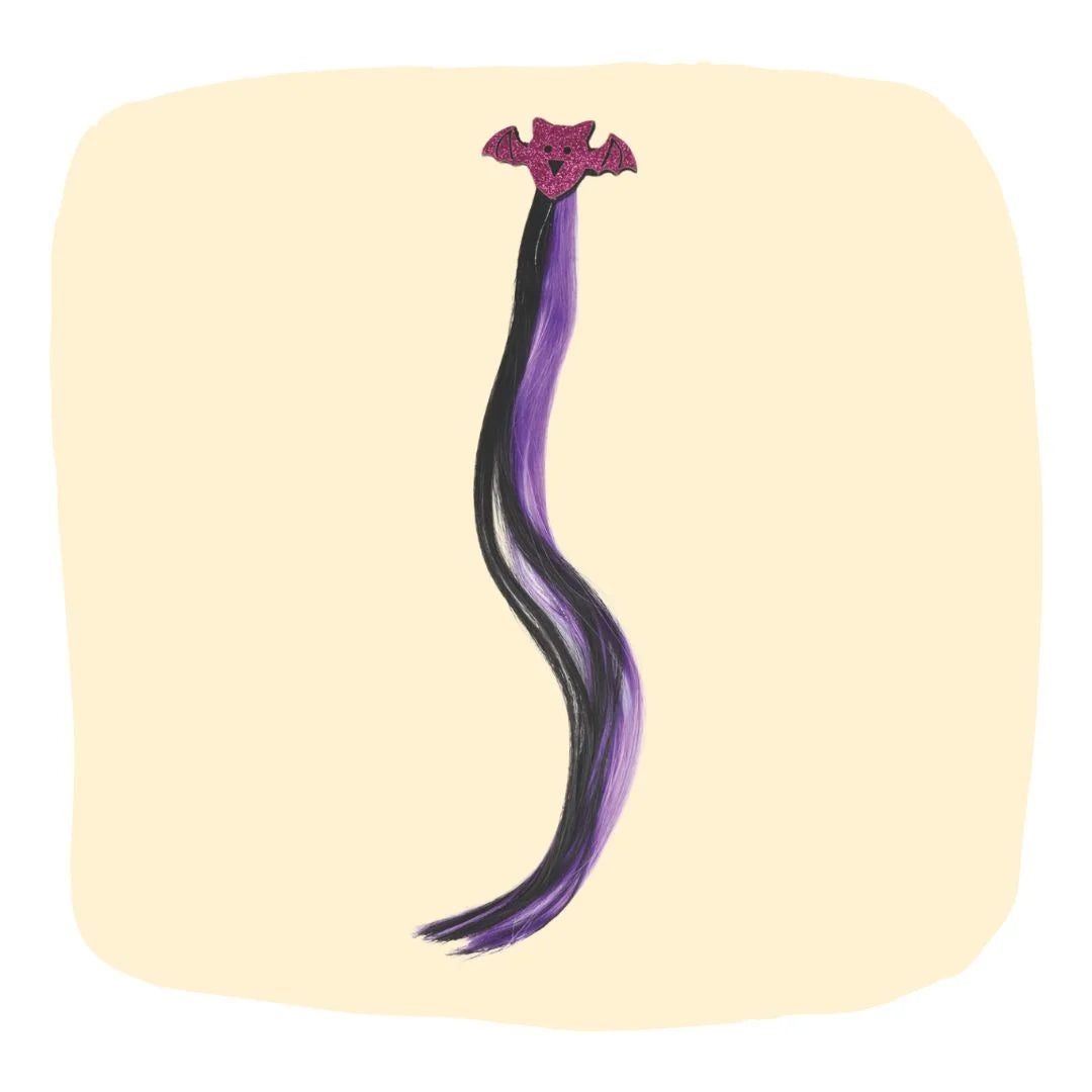 Halloween Purple Bat Hair Pin with Extensions [AHA129]