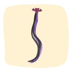 Halloween Purple Bat Hair Pin with Extensions [AHA129]