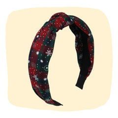 Christmas Red & Green Plaid Hairband [AHA187]