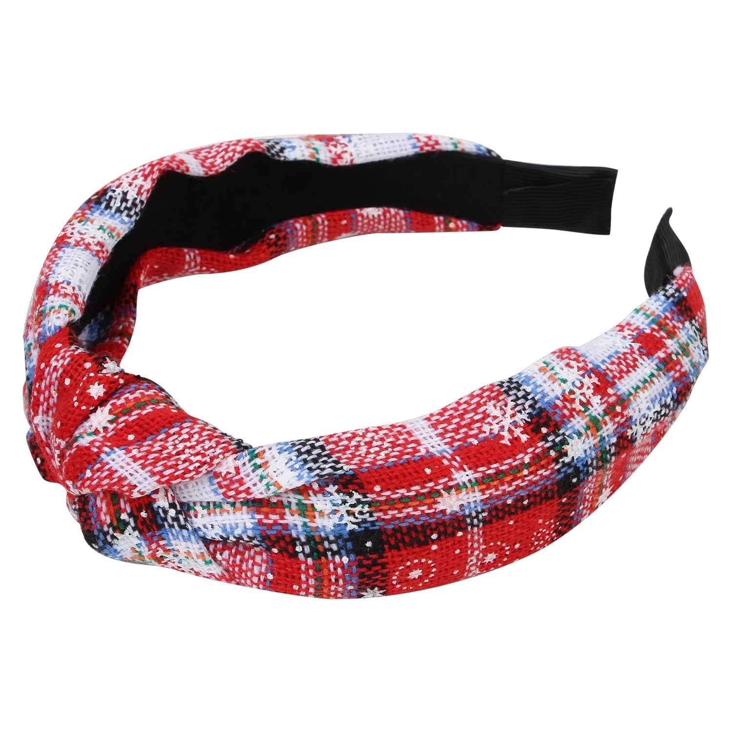 Christmas Red & White Plaid Hairband [AHA189]
