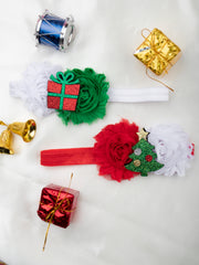 Christmas Special Pack of 2 Fabric Stretch Tree and Gift Headband [AHA193]