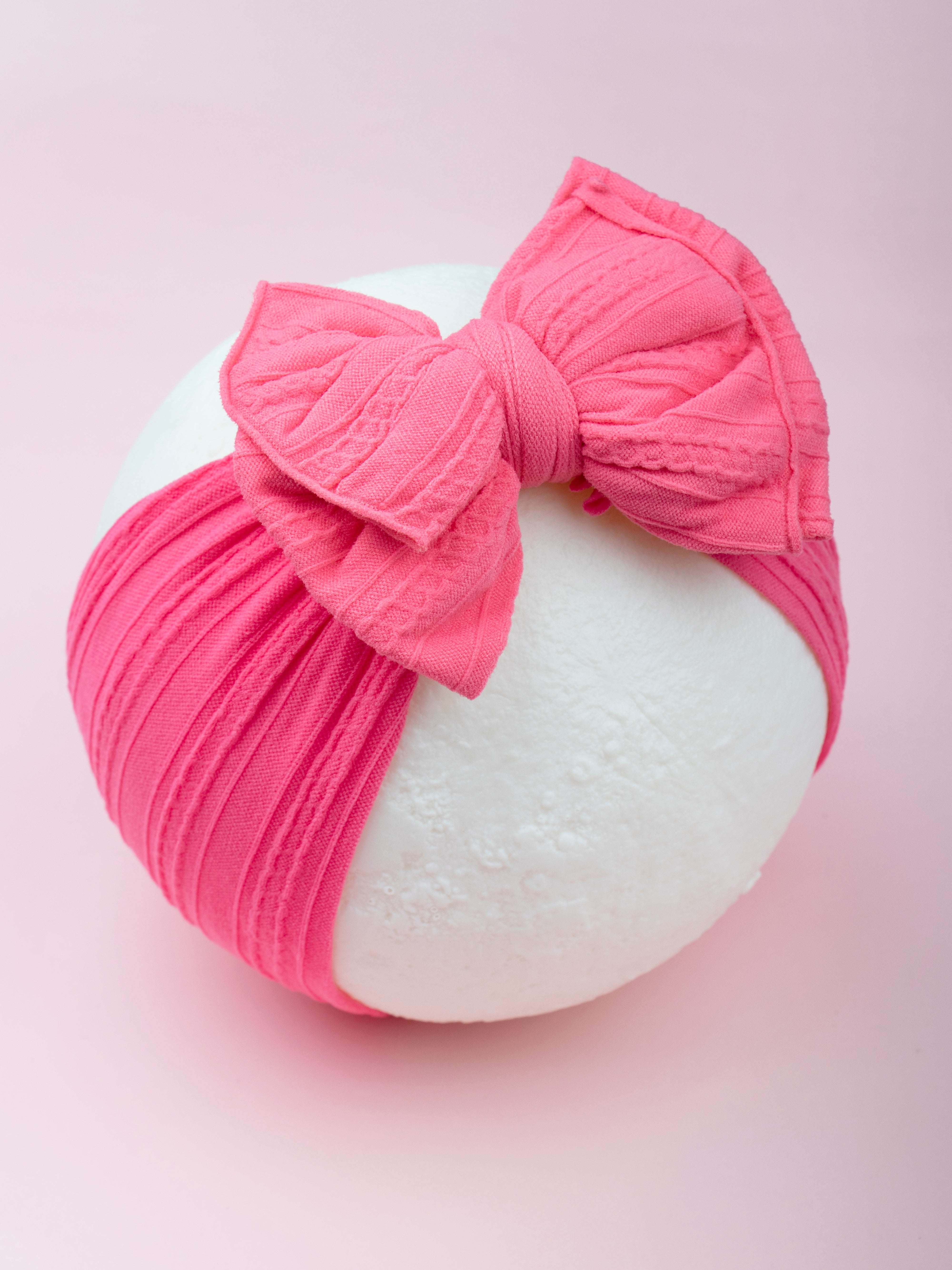 Combo of Three Pure Cotton Big Bow Head Band In Pastel Shades for Babies [AHA264.265.266]