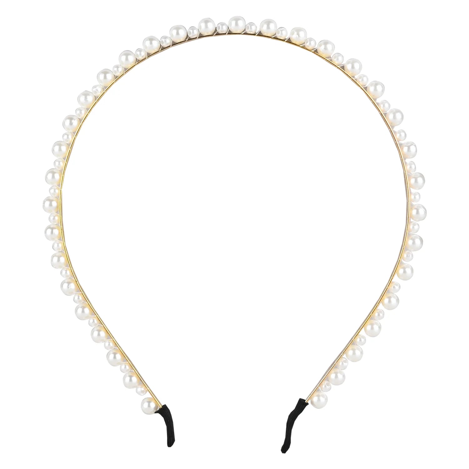 White Pearl Embellished Hairband [AHA324]
