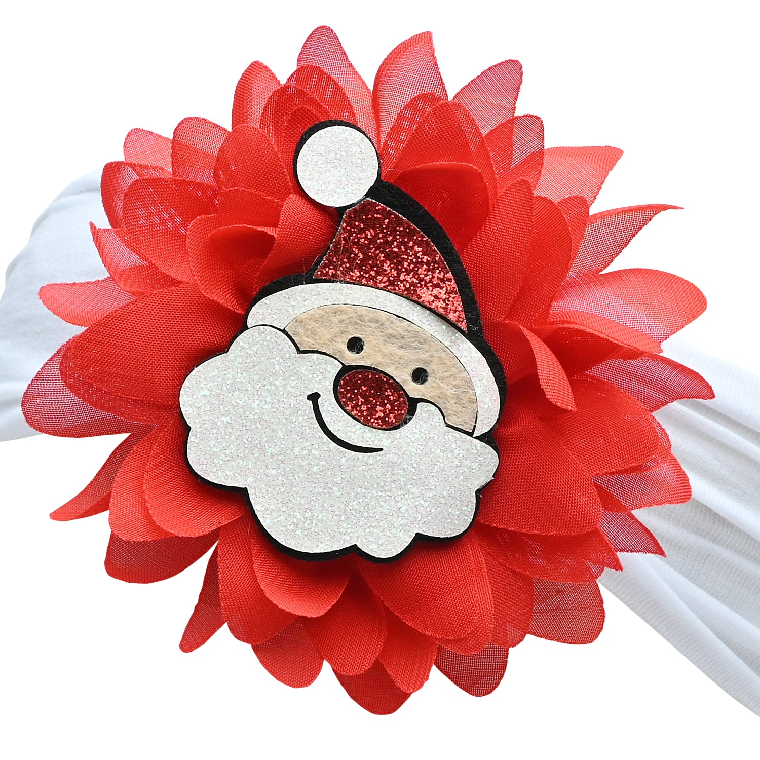 Christmas White Santa Headband for Baby Girls [AHA348]