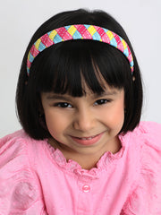 Multicolor Braided Ribbon Hairband [AHA354]