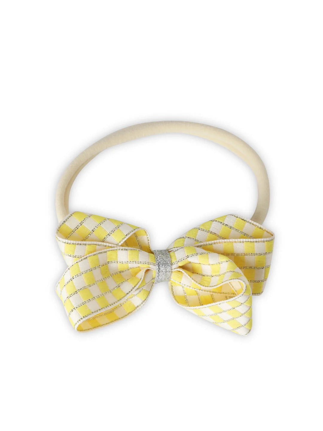 Combo of 3 Bows with Nylon Stretch Band for Baby Girl [AHA361]