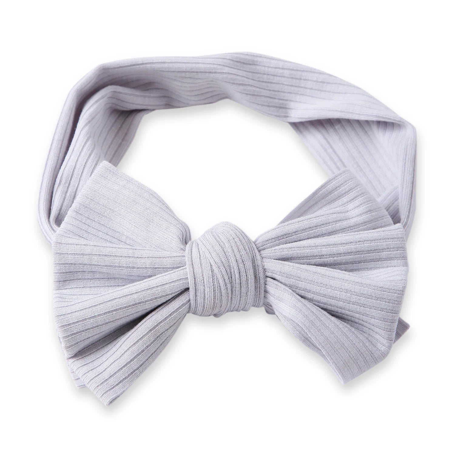 Grey Bow Knot Cotton Headband [AHA399]