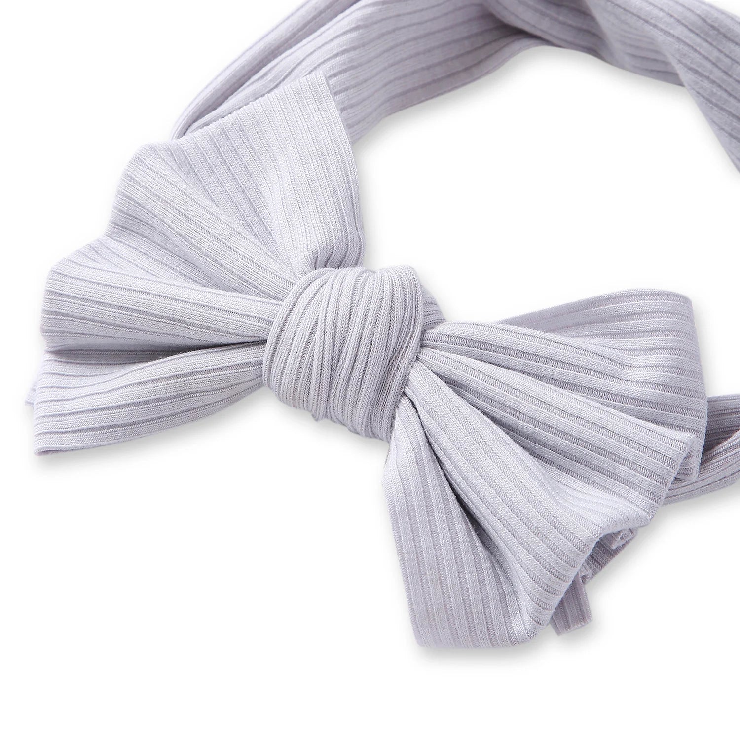 Grey Bow Knot Cotton Headband [AHA399]