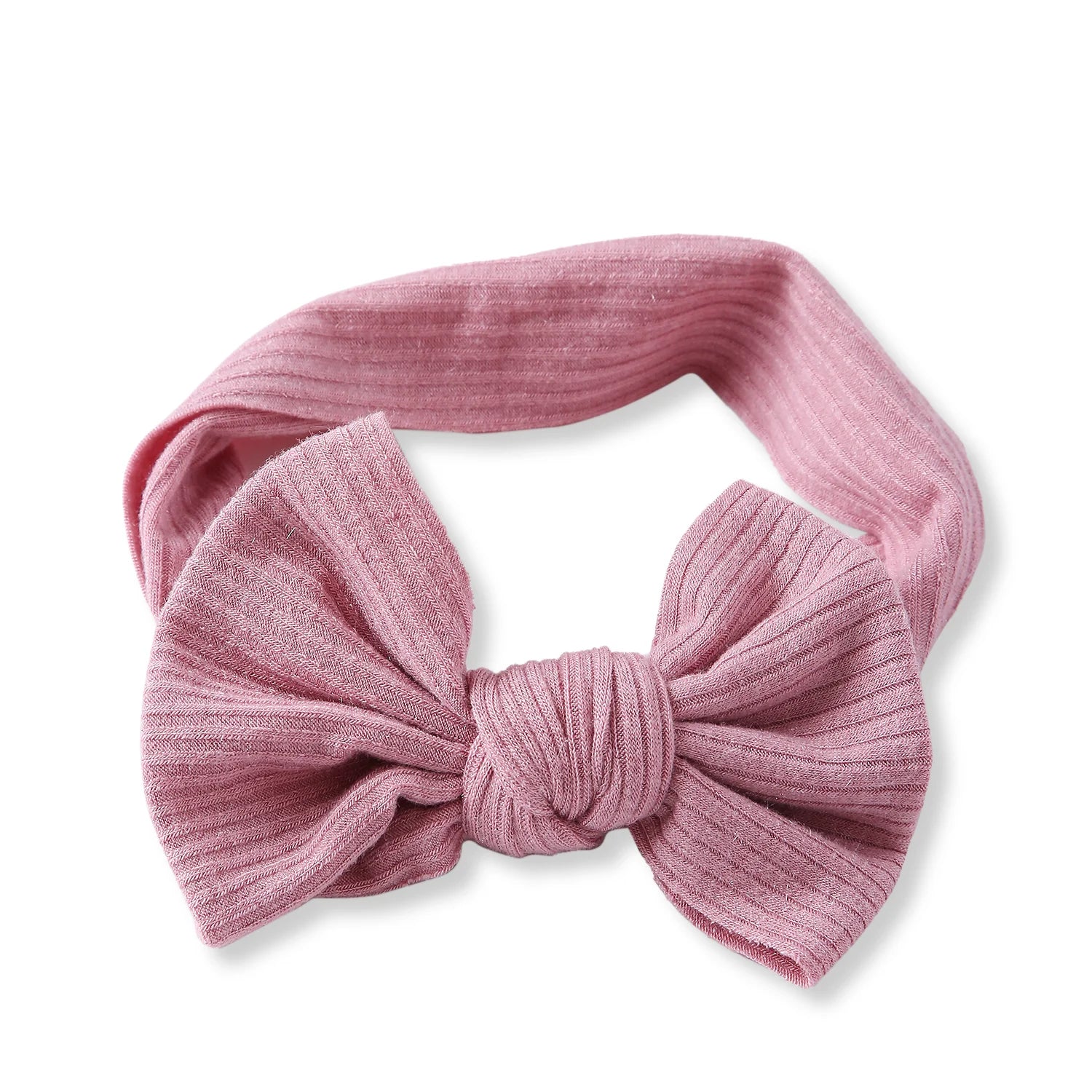 Light Pink Bow Knot Cotton Headband [AHA400]