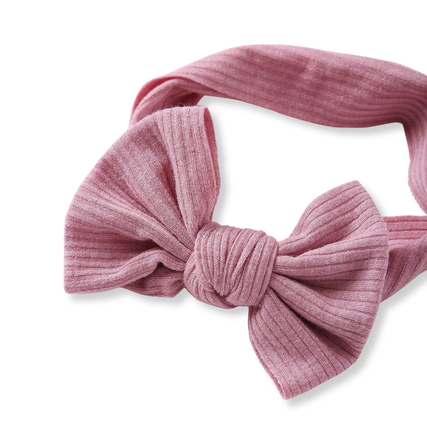 Light Pink Bow Knot Cotton Headband [AHA400]
