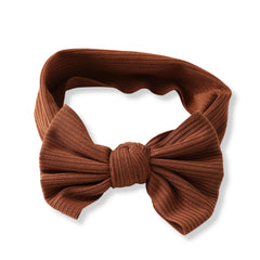 Bronze Bow Knot Cotton Headband [AHA402]