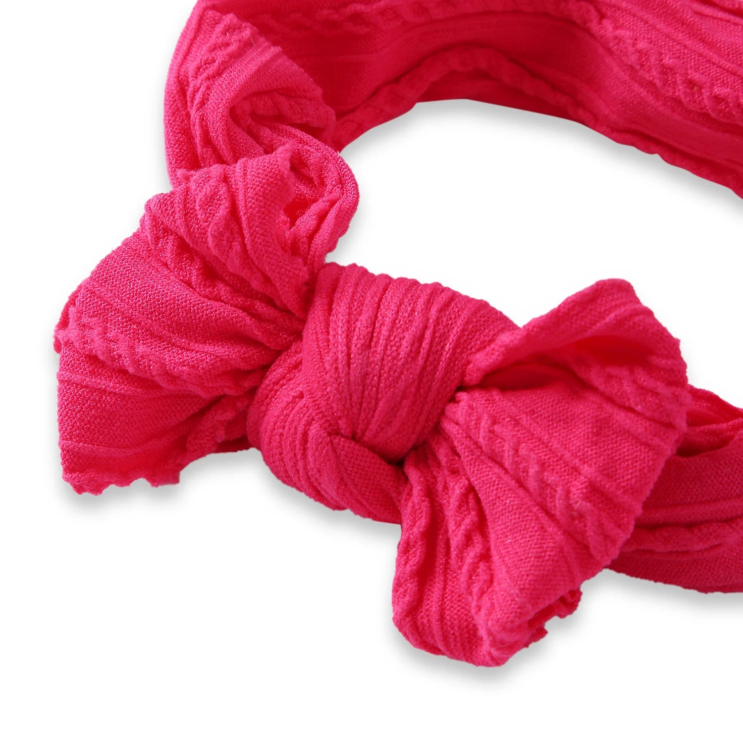Dark Pink Big Bow Cotton Headband [AHA404]