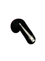 Back view of the Glitter Christmas Hair Clip showing a secure metal alligator clasp for a soft and firm hold.