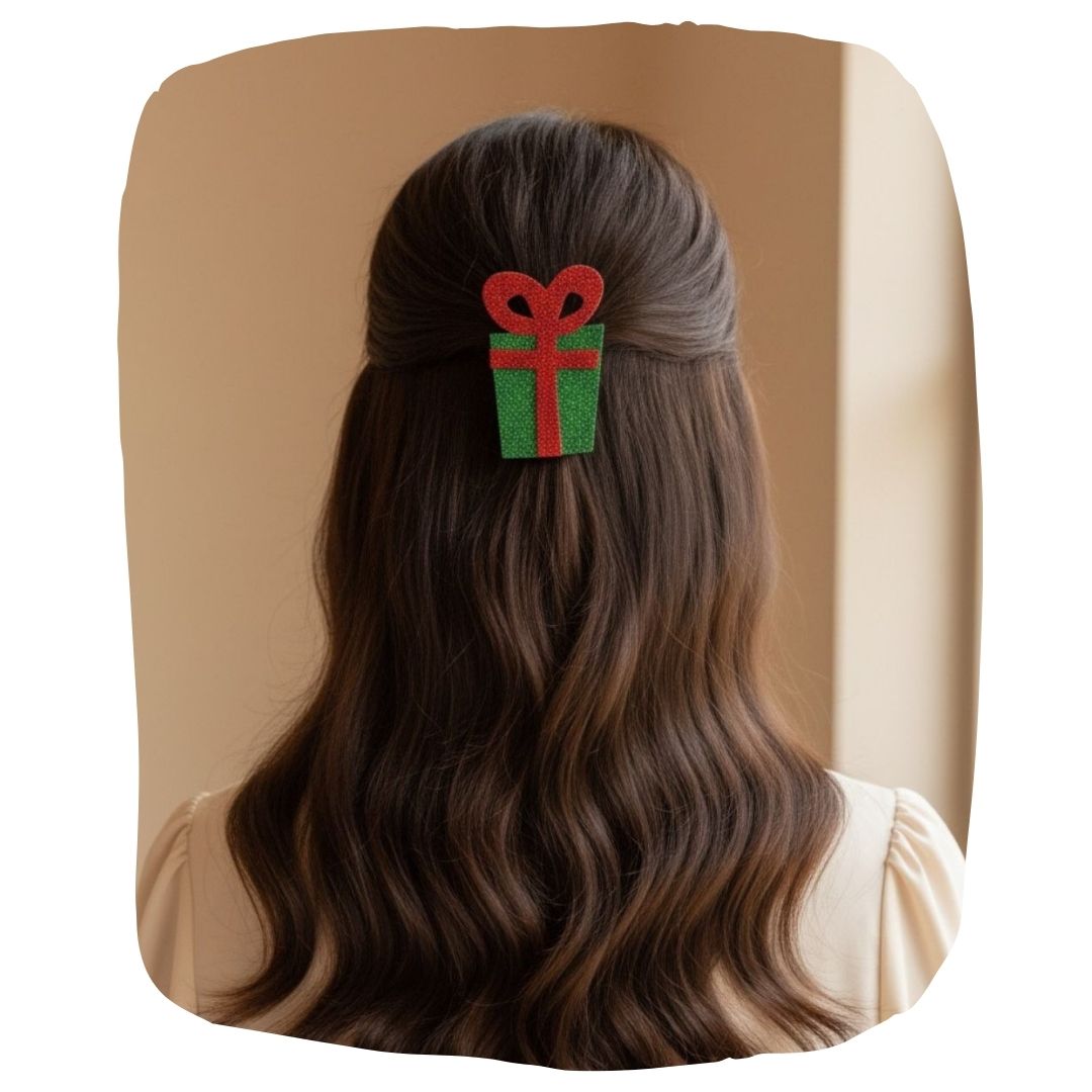 Sparkly Christmas Glitter Hair Clips | Arendelle Gift Box