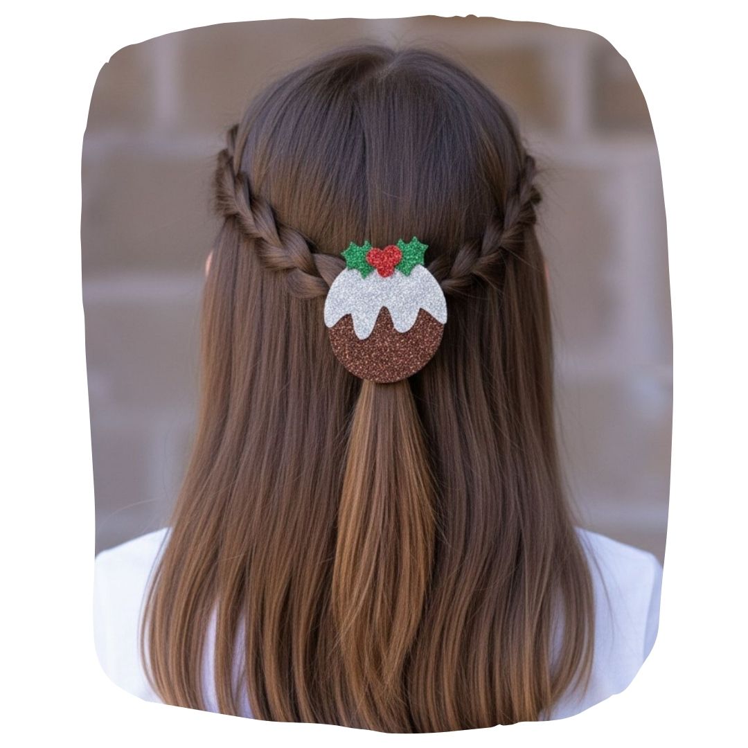 Christmas Glitter Hair Clips for Festive Style and Comfort