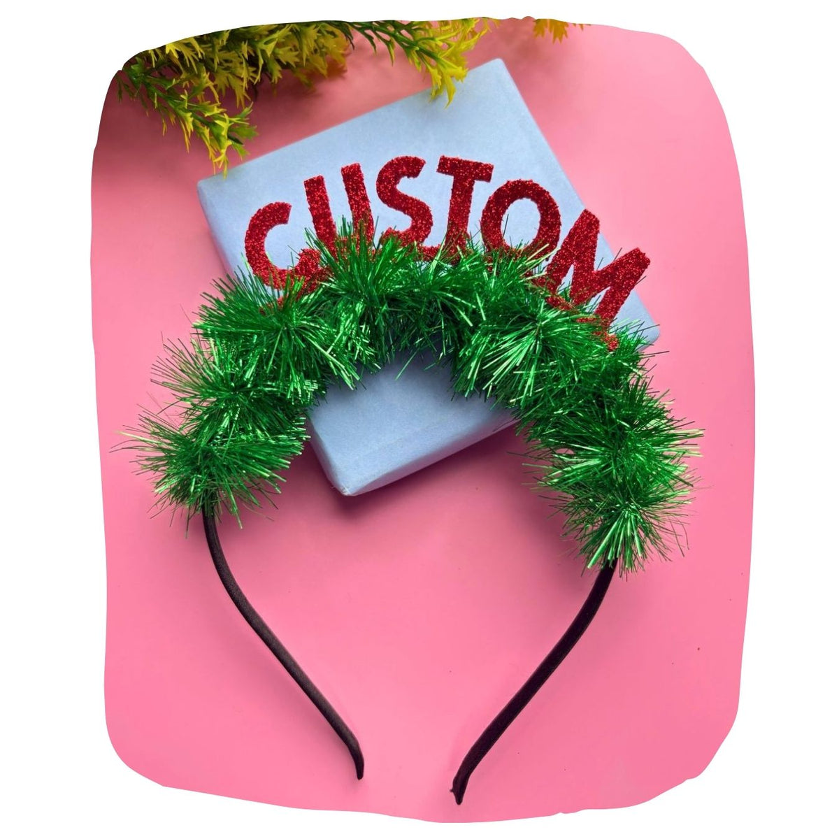 Festive Christmas Glitter Hairband for Girls