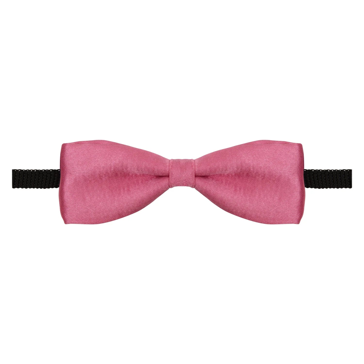 Adjustable Satin Bow Tie for Boys – Pink (Pre-Tied & Clip-On) [AKA022]