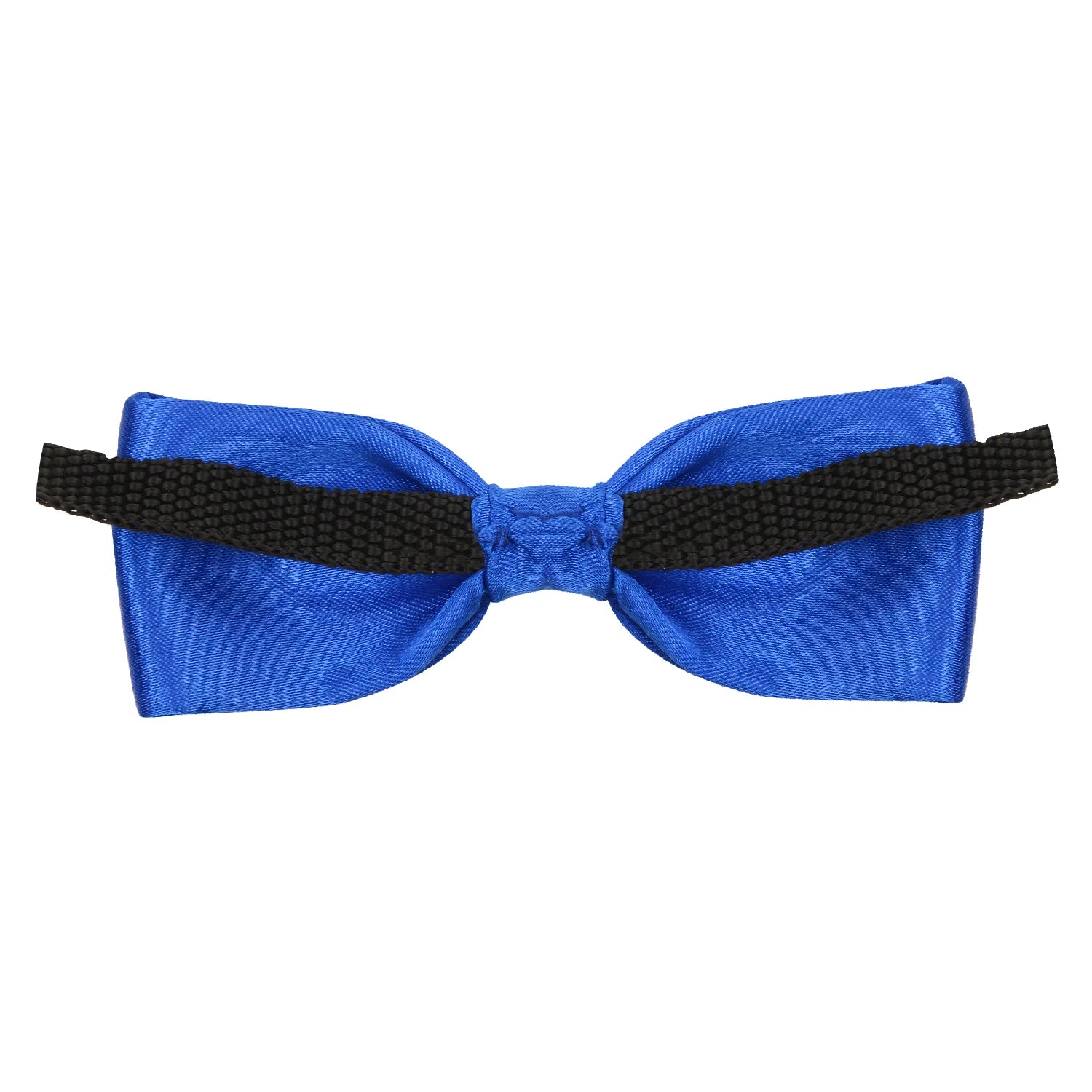Adjustable Satin Bow Tie for Boys – Ink Blue (Pre-Tied & Clip-On) [AKA023]