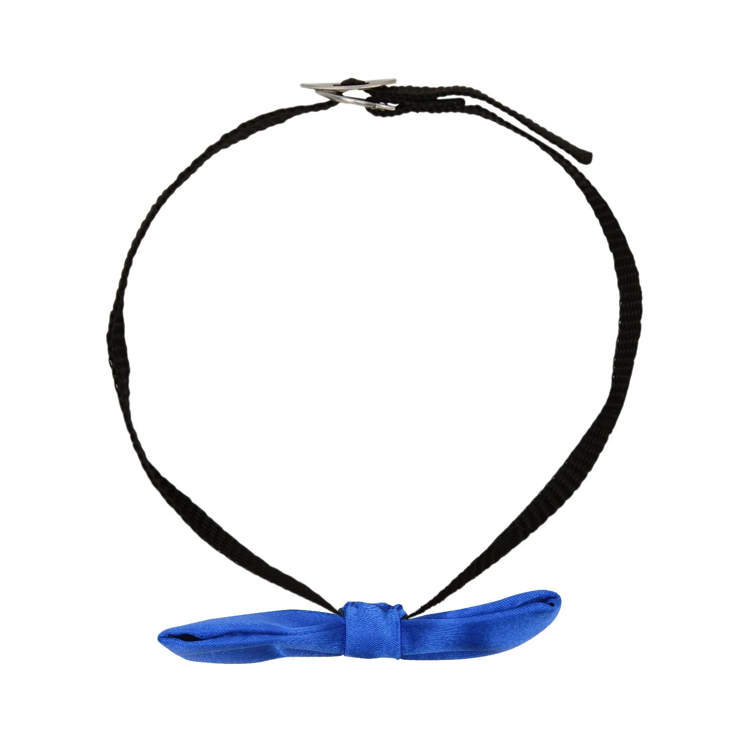 Adjustable Satin Bow Tie for Boys – Ink Blue (Pre-Tied & Clip-On) [AKA023]